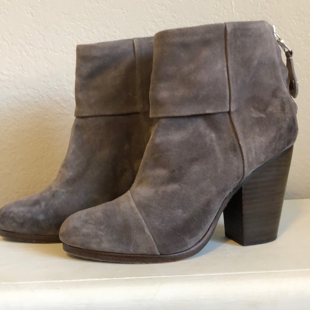 Rag & Bone grey Newbury booties